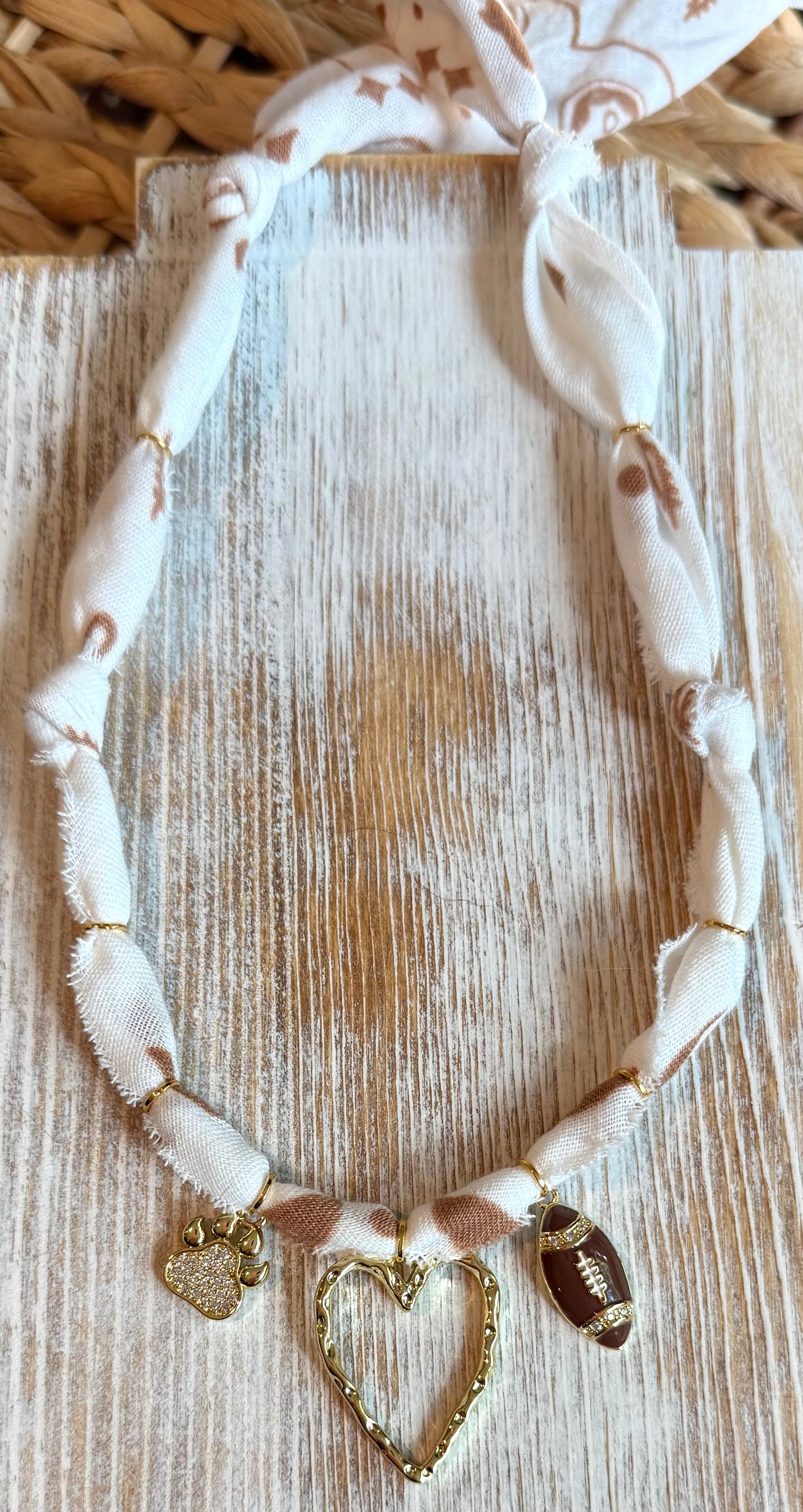 MSU | Hand-dyed White | 3 Charms