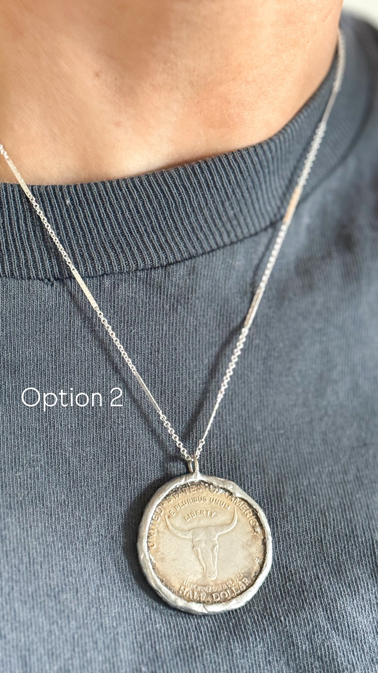 Coin Pendant on Chain
