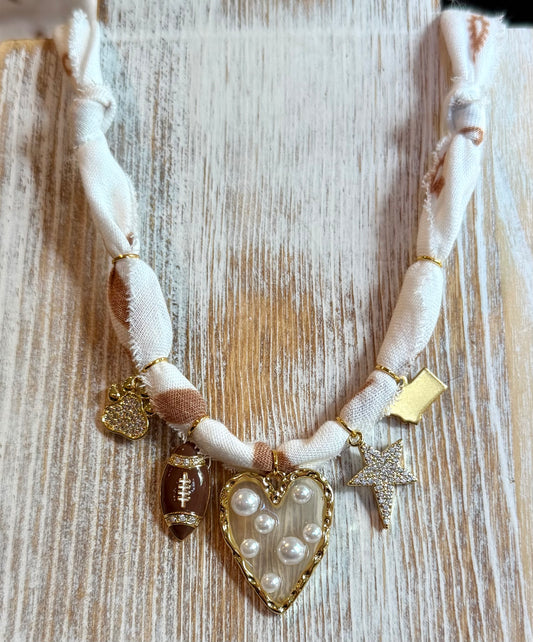 MSU | Hand-dyed White | 5 Charms