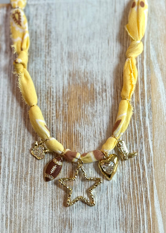 MSU | Hand-dyed Yellow | 5 Charms