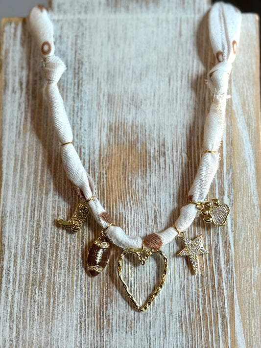 MSU | Hand-dyed White | 5 Charms