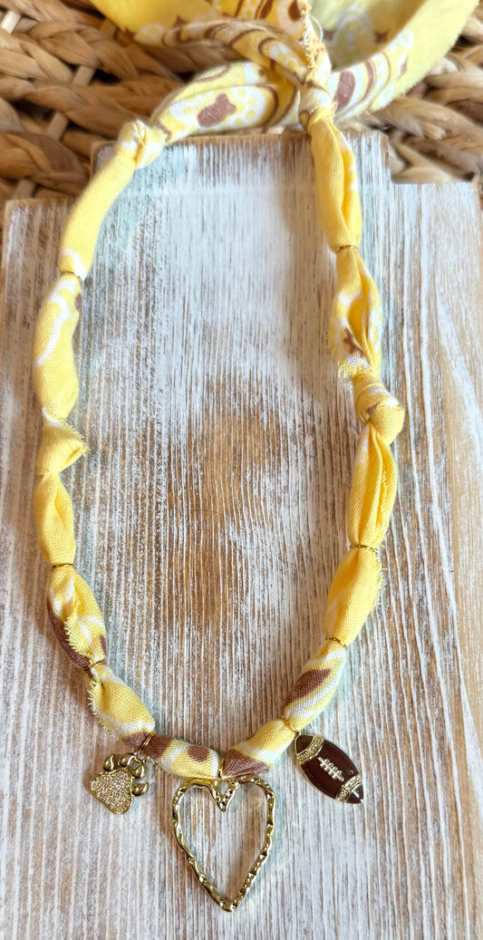 MSU | Hand Dyed Yellow | 3 Charms