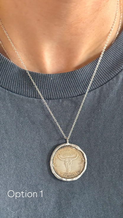 Coin Pendant on Chain