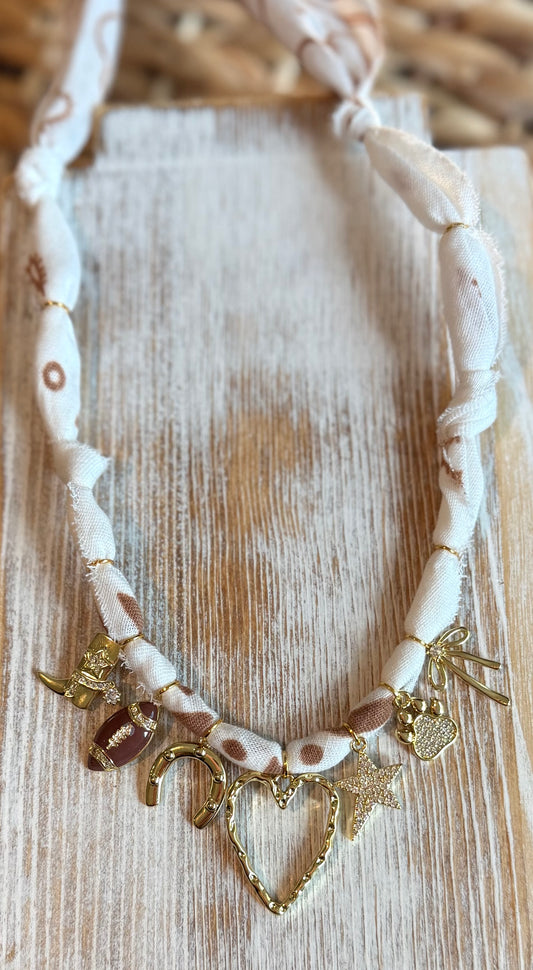 MSU | Hand-dyed White | 7 Charms
