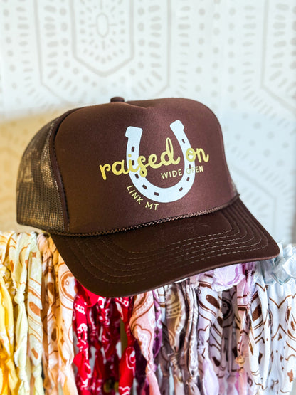 Raised on Wide Open Trucker | Brown