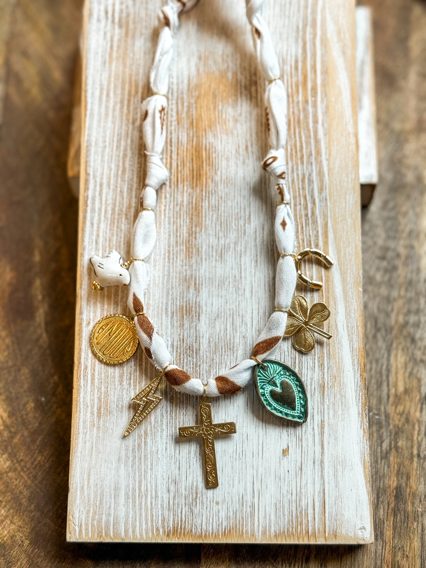 Vintage Cross + White