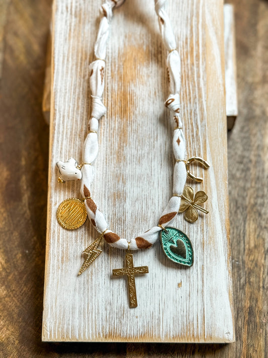 Vintage Cross + White
