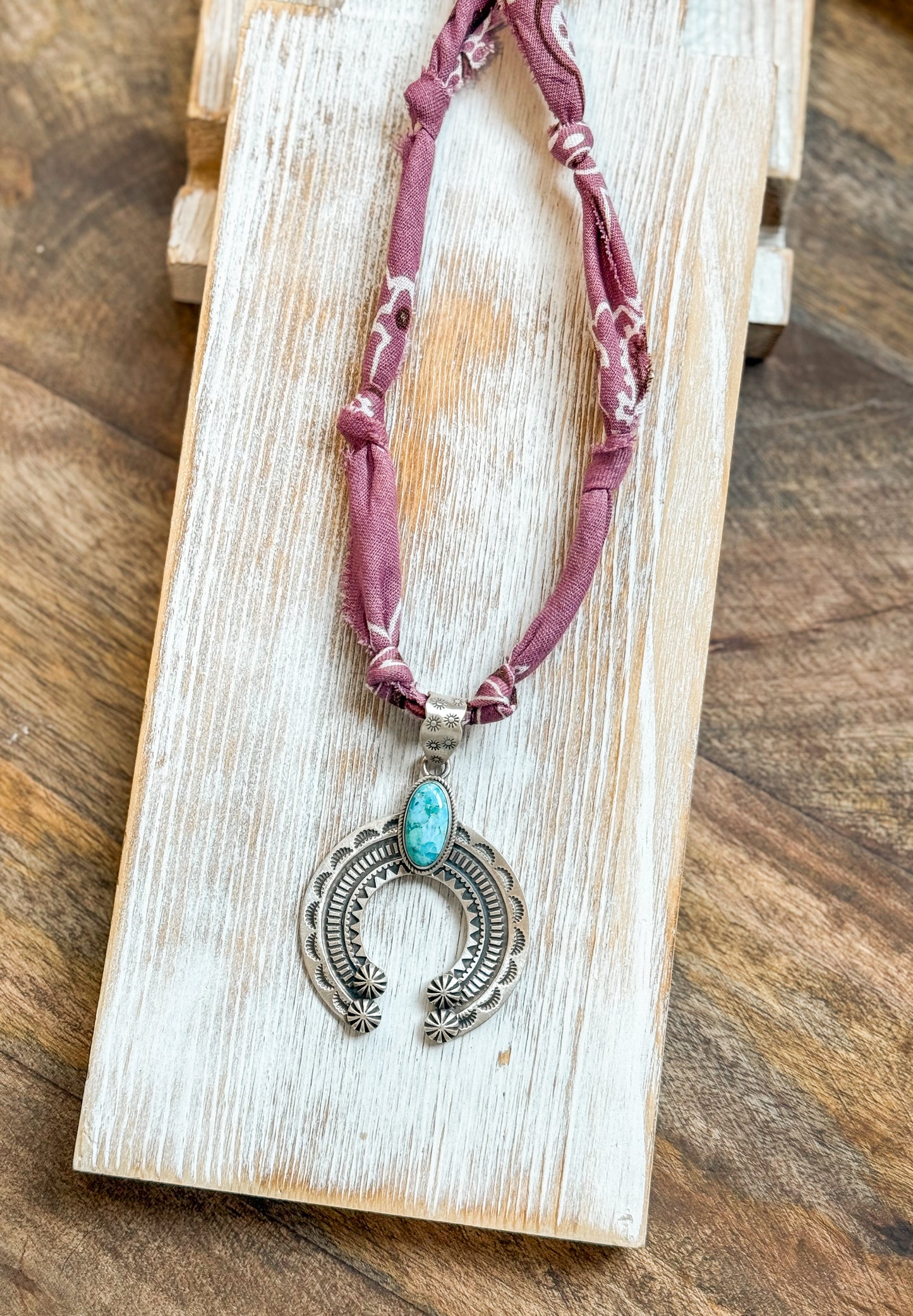 Oval Turquoise Pendant + Huck